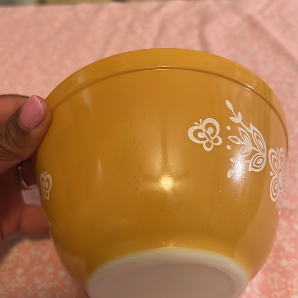 Pyrex Butterfly Gold 401 Mixing Bowl - Picture 6 of 6